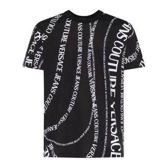 Versace Jeans Couture T-Shirts, male, Black, Size: XL Maglietta T-Shirt