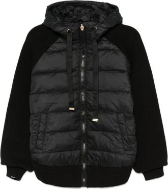 Twinset Zwart Zijde & Nylon Jas - Dames - Winterjassen - Zwart - M - Nylon - Jassen