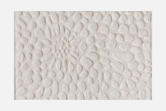 Vente-Unique Alfombra de lana 100% con relieve, tufted a mano, efecto guijarros - 200 x 290 cm - Marfil - ORABEL