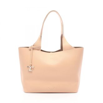 Tod's Pink Leather Handbag Tote Bag (Pre-Owned)