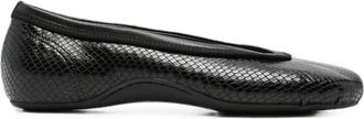 Dries Van Noten Schoenen Dries Van Noten - Dames - Ballerinas - Zwart - 36 EU - Leer - Schoenen