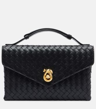 Bottega Veneta Borsa Knot Lock in pelle Intrecciato