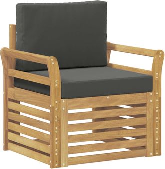 vidaXL Conjunto De Sof&aacute;s De Exterior Poli&eacute;ster Blanco Vidaxl