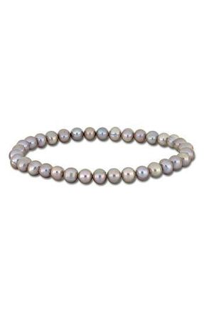 Delmar 5-5.5mm Cultured Freshwater Pearl Bracelet in Grey at Nordstrom Rack