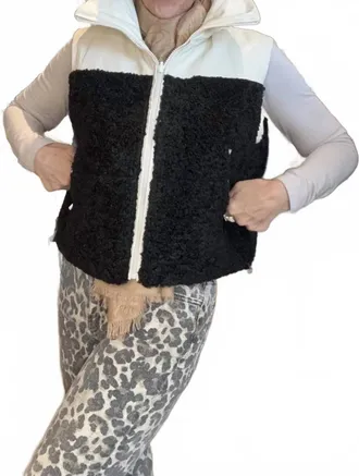 Elan Womens Cozy Layering Vest In White
