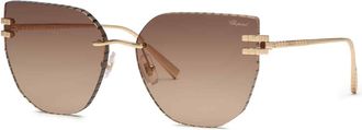 Chopard Brown Gradient Cat Eye Ladies Sunglasses SCHL54M 300K 61