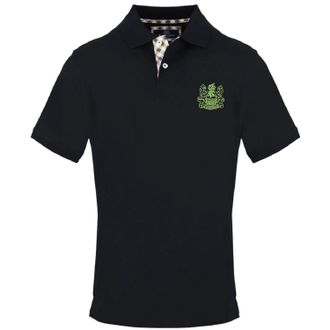 Aquascutum Heren Poloshirt met Kraag en Korte Mouwen (Zwart)