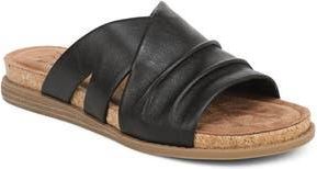 Blowfish Noelle Slide Sandal in Black Faux Leather at Nordstrom Rack, Size 8.5