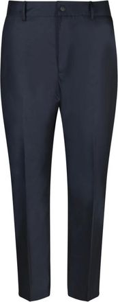 Pantaloni Torino Blauwe Straight Leg Broek - Heren - Slim Fit Broeken - Blauw - 2XL - Katoen - Broeken