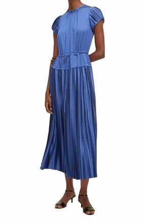 Rebecca Taylor Pleated Sleeve Dress in Cobalt at Nordstrom, Size X-Small