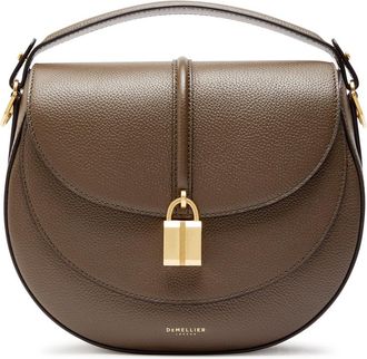 DeMellier Siena Grained Leather Saddle bag - Olive - One Size