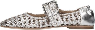 De Siena shoes Leren Ballerinas - Dames - Ballerinas - Grijs - 37 EU - Leer - Schoenen
