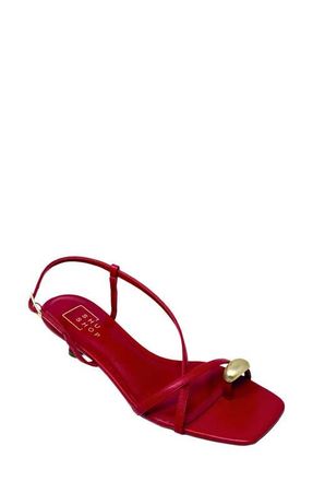Shushop Harper Slingback Kitten Heel Sandal in Red at Nordstrom, Size 7.5