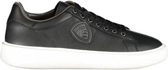 Blauer Leather Sneaker - Heren - Sneakers - Zwart - 45 EU - Leer - Schoenen