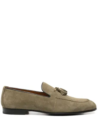 Doucal's suede derby shoes - men - Rubber/Calf Leather/Calf Suede/Calf Leather - 43 - Green