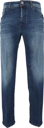 Jacob Cohen Scott Cropped Slim-Fit Jeans