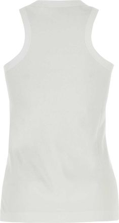 Stella McCartney Womens White Cotton Tank Top&acirc; Purewhite Exterior: Maglie Sweater