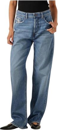 Diesel Jeans, Dames, Blauw, W28 L30, Straight Leg Jeans 1988 D-ark