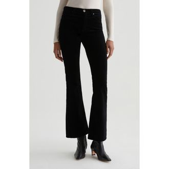 AG - Adriano Goldschmied Farrah Mid Rise Bootcut Pants in Super Black at Nordstrom Rack, Size 28 X 32