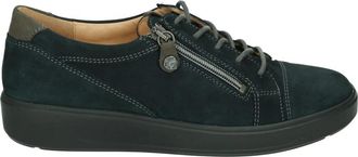 Ganter Blauwe Nubuck Lage Sportschoenen - Dames - Sneakers - Blauw - 38 1/2 EU - Schoenen