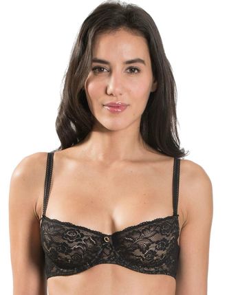 Aubade Womens Rosessence Half Cup Bra - Black - Size 32D