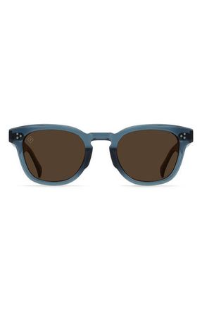 Raen Optics Squire 49mm Polarized Round Sunglasses in Absinthe/Vibrant Brown Polar at Nordstrom