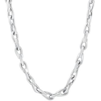 Pompeii3 Mens 14k Gold (137gram) or Platinum (257gram) 7.5mm Link Chain Necklace 24