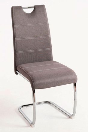 Regalos Miguel Sillas Comedor - Silla Hallen Tela - Gris Claro