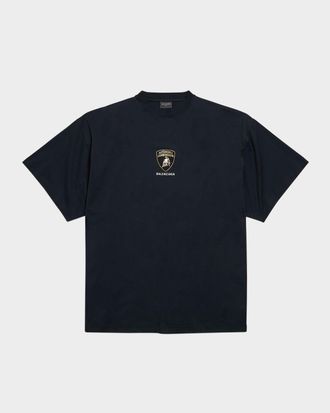Tシャツ・カットソー BALENCIAGA FW25 Black ette blouse (839280TIN13 1000) Balenciaga Tシャツ - Black & White | FWRD