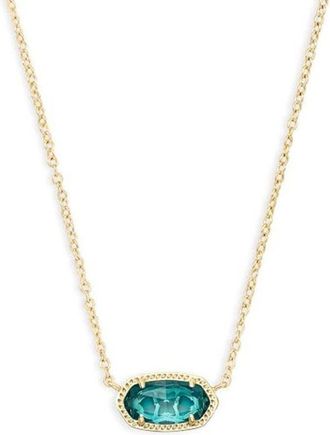 Kendra Scott Elisa Pendant Necklace for Women, Fashion Jewelry, 14k Gold-Plated