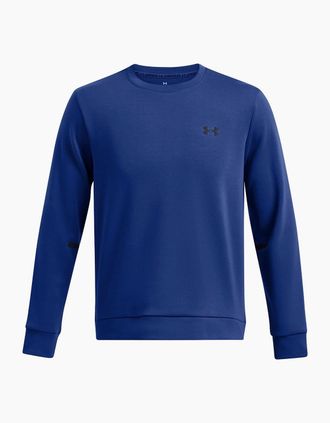 Under Armour Mens Mens Armour Ua Unstoppable Fleece Crew Eu Sweatshirt - Blue - Size: 42
