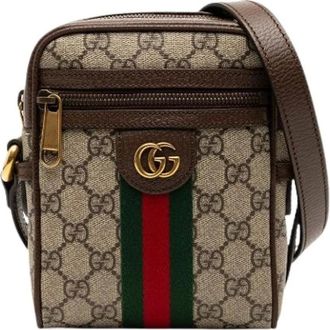 Gucci Pre-owned Cross Body Bags, female, Brown, Size: ONE SIZE Pre-owned Vintage Cross Body Bag