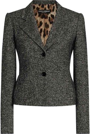 Dolce & Gabbana Jacket With Melange Effect