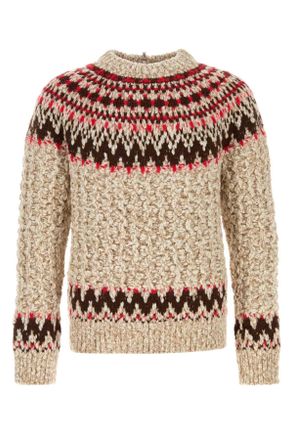 Moncler Embroidered Wool Blend Sweater