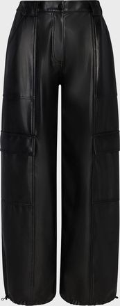 SIMKHAI Luxe Vegan Leather Cargo Pants
