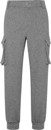 Philipp Plein Cashmere Lange Broek Cargo Pasvorm - Heren - Sweatpants - Grijs - XS - Katoen - Broeken