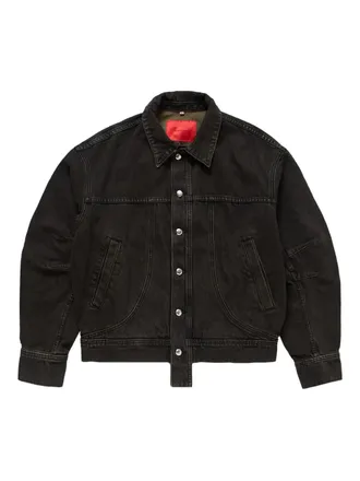 ECKHAUS LATTA panelled denim jacket - men - Cotton - L - Grey