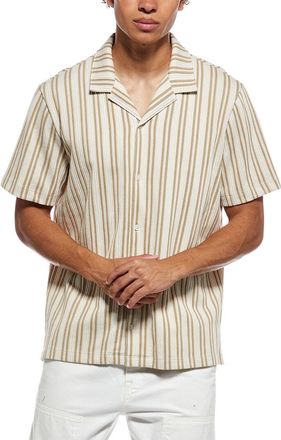 Vince Jacquard Stripe Button Down Shirt