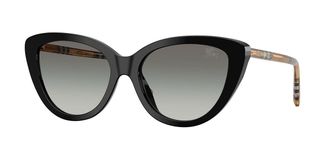 Burberry BE4457F Asian Fit 416111 Womens Sunglasses Black Size 55