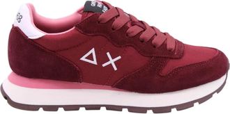 Sun 68 Stijlvolle Sneaker met Molto Details - Dames - Sneakers - Rood - 37 EU - Schoenen