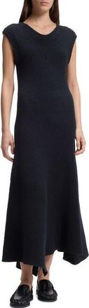 BOSS Forsizia Rib Maxi Sweater Dress in Sky Captain at Nordstrom, Size Xx-Large