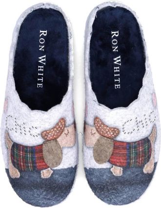 Ron White Women Lupin Dog Slipper In Denim
