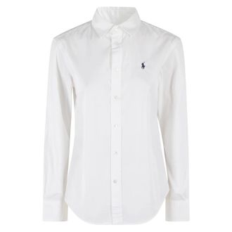 Polo Ralph Lauren Shirts, female, White, Size: M Stylish Shirt for Men