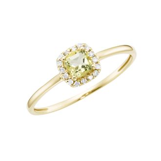Luigi Merano Fingerring &raquo;Ring mit Edelstein & Brillanten, Gold 585&laquo;