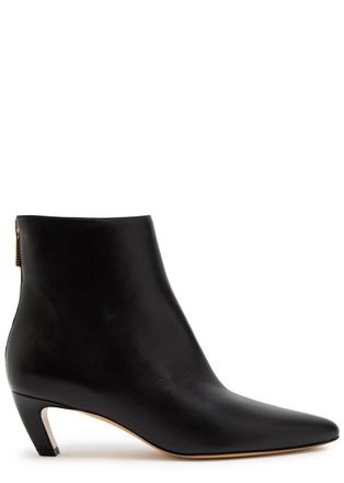 Gabriela Hearst Clayton 50 Leather Ankle Boots - Black - 41 (IT41/ UK8)