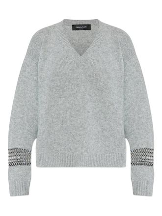 Fabiana Filippi V-neck sweater - Grijs