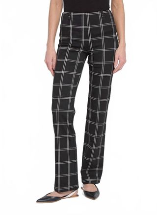 Lyss&eacute; Petra Patterned Baby Bootcut Pants In Coastal Windowpane