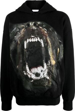 1989 STUDIO graphic-print cotton hoodie - men - Cotton/Cotton - S - Black