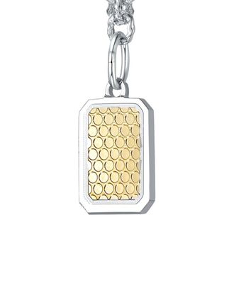 Rachel Glauber Silver Cz Chain Necklace