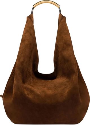 Moschino Borsa a spalla Handle Me in pelle - Marrone